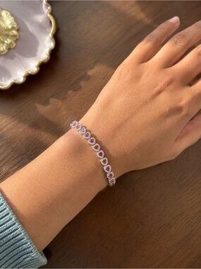 Red Hearts Women Bracelet